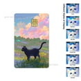 thumbnail image 1 of Cute Black Cat Cartoon PVC Film Skin Sticker for Debit Card Credit Bank Card Sticker Shining Rainbow Stars Love Card Sticker, 1 of 6