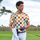 thumbnail image 3 of Balery Floral Checkerboard Camisa Polo de Hombre con Estampado, de Manga Corta y Tejido Medio, Camisa Tipo Golf Polo-X-Large, 3 of 6