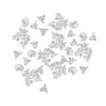 thumbnail image 4 of segolike 100x Flower Beads Crafts Handmade Flower Bead Charms Transparent Floral Bead Clear, 4 of 9