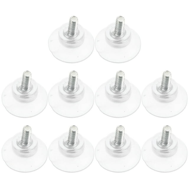 BESTYASH 10Pack Strong Suction Cup Glass Spacers Metal Pvc Non Slip for Tabletops and Glass Surfaces