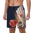 thumbnail image 1 of Balery Casino Poker Chips Bañador para hombre, shorts de playa de secado rápido con entrepierna y forro de compresión-Medium, 1 of 6