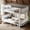 White, variant on URTR Full over Full Metal Bunk Bed with Ladders & Guardrails, Convertible to 2 Full Platform Beds, Upgraded Round-Pipe Frame for Teens & Adults, No Box Spring Needed, Light White