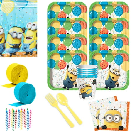 Despicable Me Minions Birthday Party Deluxe Tableware Kit (Serves 8)