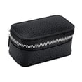 thumbnail image 3 of Caja organizadora de viaje portátil para joyas Caja de viaje de terciopelo suave para joyas Negro, 3 of 9
