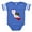 Royal Blue, variant on CafePress - CALI STATE W BEAR - Cute Infant Baby Football Bodysuit