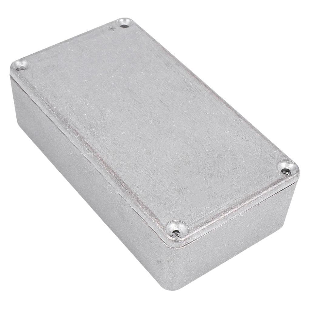 FRCOLOR Guitar Enclosure Aluminum Shell 18.80X12.00X3.70CM Silver