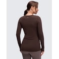 thumbnail image 2 of CRZ YOGA Butterluxe Maternity Long Sleeve Shirts Athletic Yoga Casual Pregnancy Womens Tee Tops Basic Soft, 2 of 5