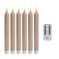 thumbnail image 1 of Cordless 6-Pack Window Flameless LED Taper Candles with Sensor Dusk to Dawn Timer and Suction Cups for Holiday Candlestick Lights Ideal for Party Events and Window Displays, 1 of 4