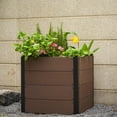 thumbnail image 3 of Durable Wood-Look Raised Garden Bed – Elevated Planter Box with Deep Root Design, Open Bottom, Space-Saving, Easy Assembly – Perfect for Vegetables, Herbs, Flowers – Size: 64x64x60cm, No Base, 3 of 7