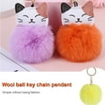 thumbnail image 5 of Linyer Fuzzy Ball Keychain Supple Comfortable Lovely Key Rings Adorable Practical Key Chains Women for Children Adults Elderly Students Yellow 9cm, 5 of 6