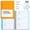 orange, variant on Password Book with Individual Alphabetical Tabs, 4.3"x5.7" Small Password Notebook, Spiral Password Keeper, Internet Address and Password Organizer, Password Logbook for Home Office, Sky Blue