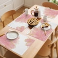 thumbnail image 5 of Pink Gold Placemats Set of 12 Boho Modern Abstract Minimalist Aesthetic Flower Place Mats Indoor Wipeable Table Mats Washable Dining Table Placemats for Kitchen Holiday Party Home Decor 13x19 Inch, 5 of 9