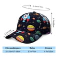 thumbnail image 4 of Celestial Moon Sun Space Baseball Cap – Durable Snapback Hat for Team Sports, Training, and Competition, 4 of 6