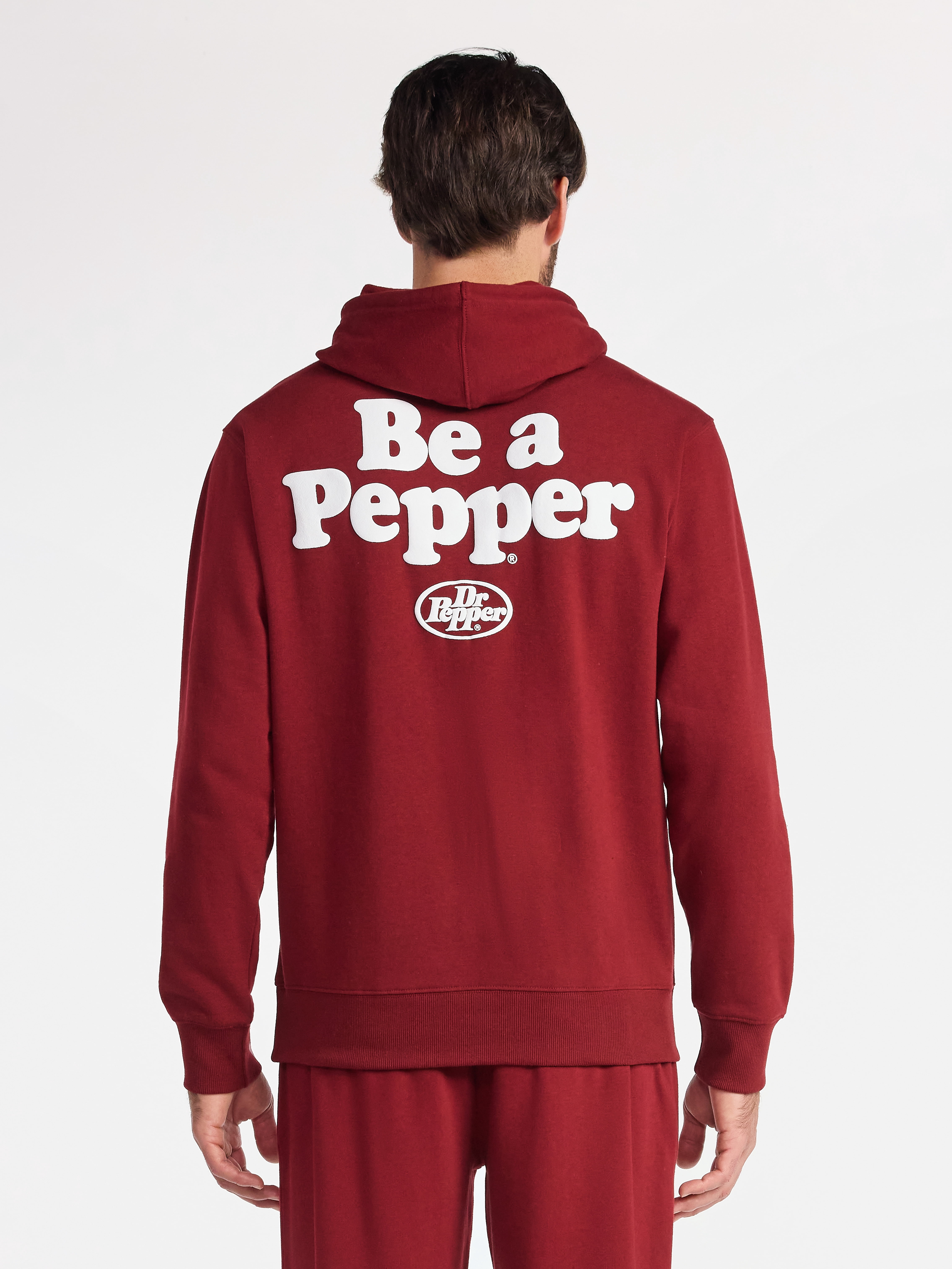Dr. Pepper Men's and Big Men's Front Back Graphic Hoodie, Sizes XS-3XL