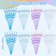 thumbnail image 2 of Pajitas reutilizables de plástico Frozen, 24 unidades, con diseño de copos de nieve, 2 of 7