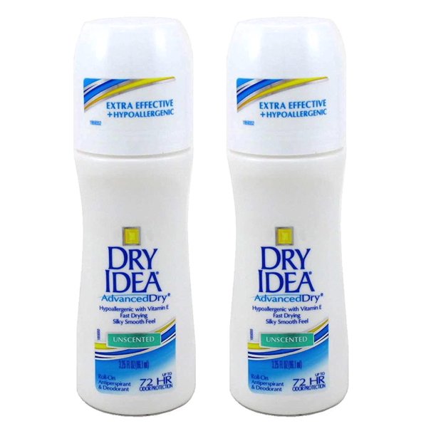 Dry Idea Anti Perspirant Deodorant Roll On Unscented 3.25 Ounce