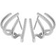 thumbnail image 1 of Nuevo 2 pares de pendientes de garra brillante cristalino para mujer, pendientes, 1 of 1