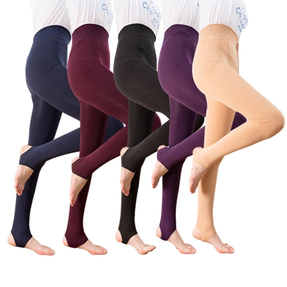 FCLoft Womens Winter Warm Fleece Lined Leggings Thermal Velvet Foot Pantyhose Bare Leg Artifact