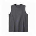 thumbnail image 5 of Kalauyu Sleeveless Gym Tank Tops for Men Round Neck Soft Smooth Breathable Loose Solid Color Summer Athletic Muscle Basic Tank Tops, 5 of 5