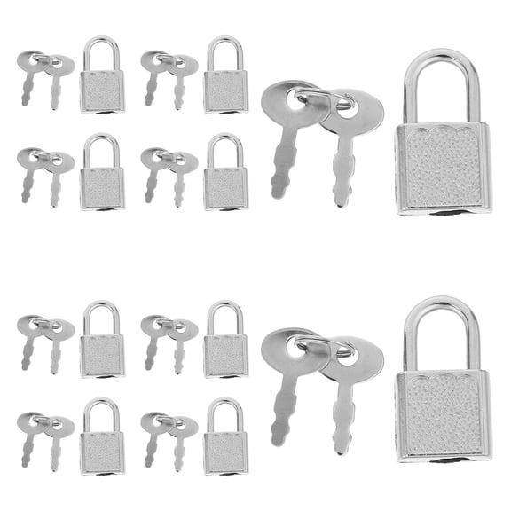 LOLIPPYY 10 Sets Compact Locks with Keys for Small Storage Boxes and Chests