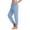 Light Blue, variant on Momihoom Women's High Waist Elastic Ruffle Jogger Pants, Casual Pocketed Trousers for All-Season Wear