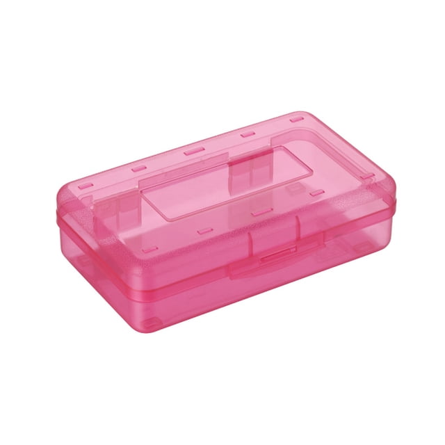 Caja de lápices de plástico de colores, cajas de lápices de gran capacidad para niños adultos, para útiles escolares de oficina Zhivalor CPB-SSW1599-2