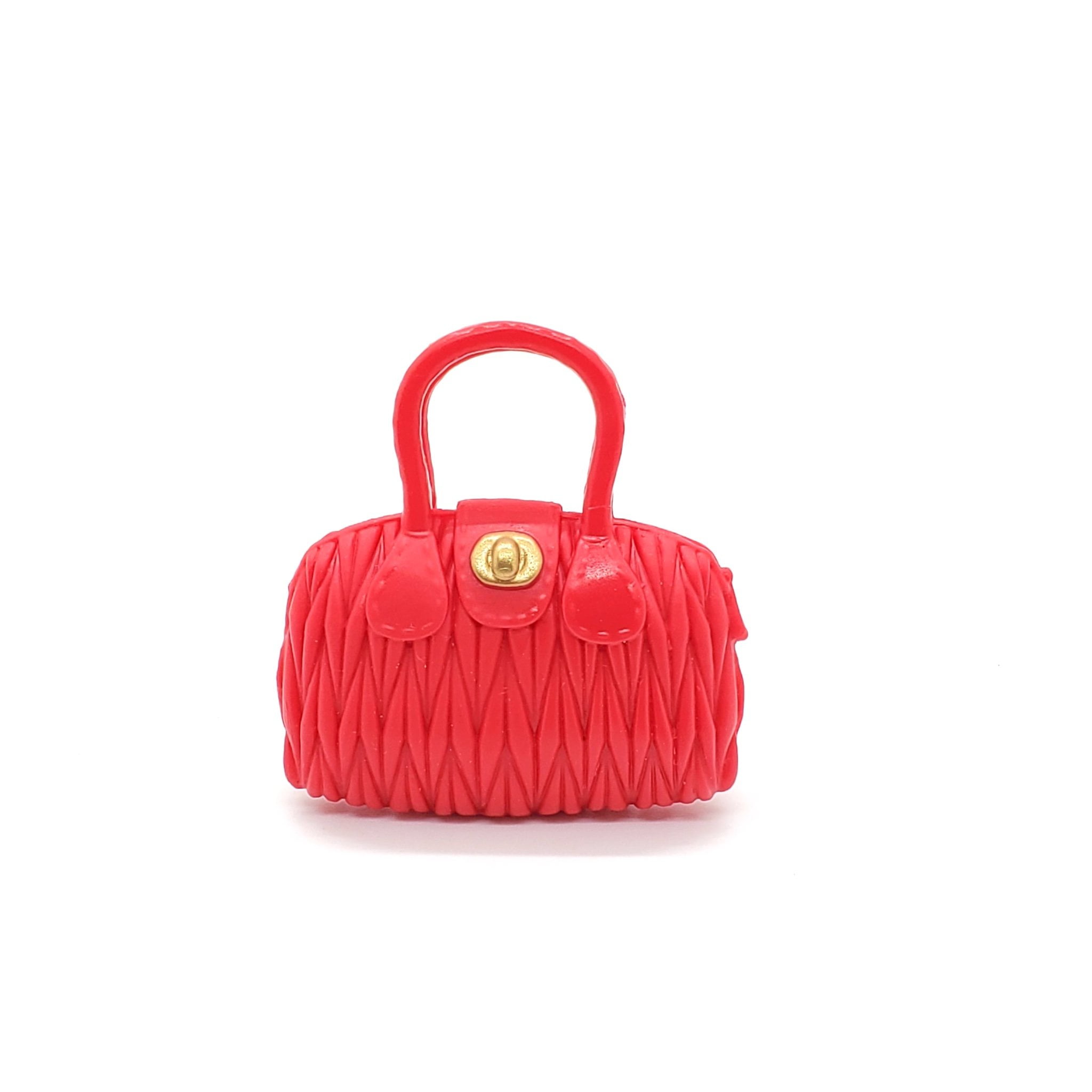 red and gold purse