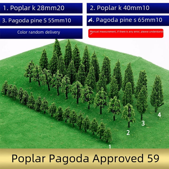 Modelo de construcción de mesa de arena, árbol, combinación de escena, material, micro mini, fabricación de pequeñas plantas, bosque, árboles hechos a mano