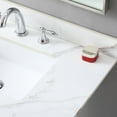 thumbnail image 4 of 37x22inch Sintered Stone Vanity Top with Matching Backsplash - Easy Bathroom Installation, 4 of 5