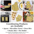 thumbnail image 2 of Lemons on blue fade resistant polyester pot holders by Ashton set of 2, 2 of 3