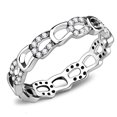 thumbnail image 2 of Women's Clear Pave CZ Horseshoe Equestrian Novelty Statement Fashion Ring, 2 of 2