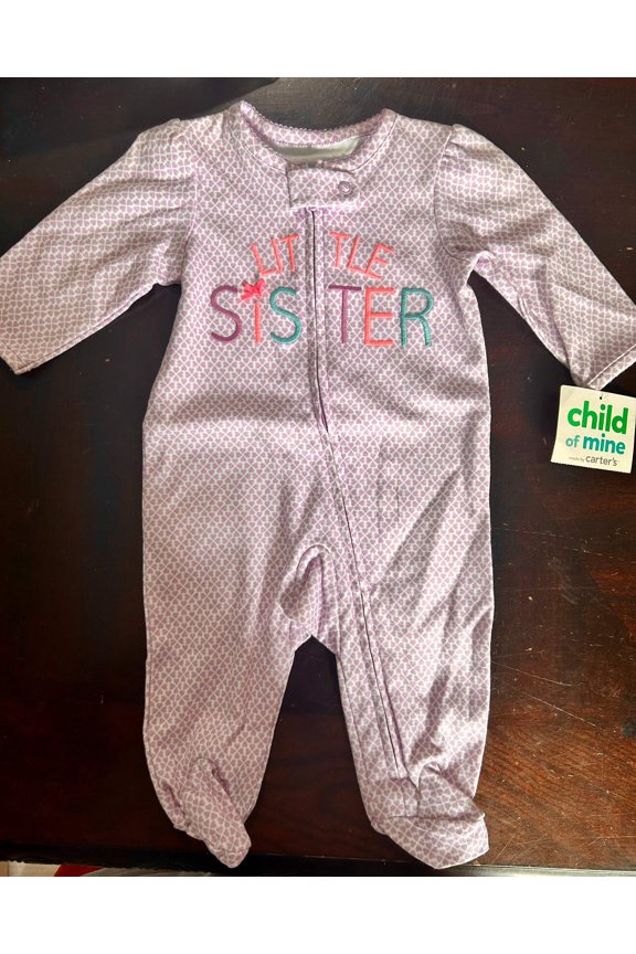 Child of Mine by Carter's Baby girl zip-up sleep 'n play