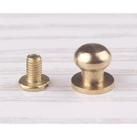 

Solid Brass Sam Browne Stud Round Head Leather Craft Hardware Craft Accessory