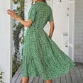 thumbnail image 4 of Vestido casual para mujer, vestido de verano con escote en V profundo para mujer Vestido de verano para mujer Vestido de manga corta de verano para mujer Top de línea, 4 of 6