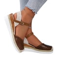 thumbnail image 6 of NexTorq Closed Toe Platform Wedge Sandals, 2026 Espadrilles Wedges for Women Heel Casual, Women's Espadrilles Dressy Sandals, Comfortable Anti Slip Summer Shoes with Adjustable Buckle Ankle Strap, 6 of 6
