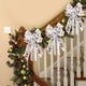 thumbnail image 4 of Seyotauo Crafts Fluff Bowknot Christmas Decorations-Handmade 13x10 Inch Nylon Spandex Bow Ornament & Gauze Ribbon, Christmas Tree Ornaments & Wrapping Decor for Indoor Outdoor Christmas Holiday Decor, 4 of 6