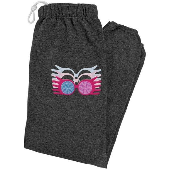 Harry Potter Luna Lovegood Specterspecs Unisex Jogger Sweatpants for Men and Women, Charcoal Heather, Small