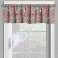 thumbnail image 4 of Ambesonne Hot Air Balloon Valance & Curtain, Birds Gifts Stars, 55"x45", Warm Taupe Dark Coral, 4 of 7