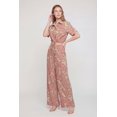 thumbnail image 2 of Women's Tropical Leaf Print Crepe Knit Wide Leg Pants, 2 of 3