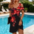 thumbnail image 2 of Turilly Summer Dresses for Women 2026 Beach Vacation Floral Sundress Hawaiian Boho Dresses Travel Cruise Outfits, 2 of 6