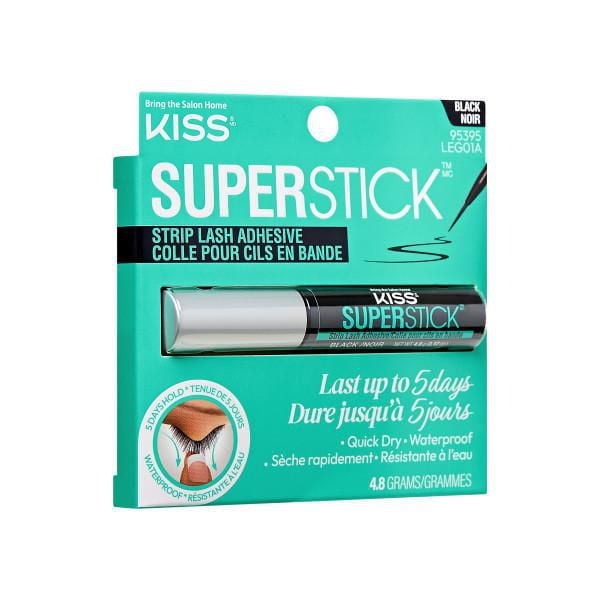 KISS Super Colle à faux cils sur bande - tenue de 5 jours - Poids net 4,8 g (0,17 oz) - Noir KISS Adhésif pour faux cils