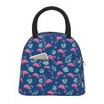 thumbnail image 2 of Haiem Plants And Flamingos Printed Lunch Bag Women, Lunch Box Lunch Bag for Women, Small Leakproof Cute Lunch Tote Large Capacity Reusable Insulated Cooler Lunch Container, 2 of 6