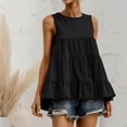 thumbnail image 4 of Women's Summer Casual O-Neck Regular Soild Long Sleeve T-Shirt Blouse womens tops clearance, 4 of 9