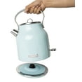 Haden Heritage 1.7 Liter Stainless Steel Electric Tea Kettle, Turquoise