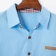 thumbnail image 5 of Blusa y camisa de manga corta con cuello vuelto para hombre, informal, a la moda, con botones, para negocios, de poliéster., 5 of 9