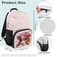thumbnail image 7 of Aplkyhs School Backpack for Boys Girls Ages 6-18 Large Capacity Lightweight Water Resistant Ergonomic Padded Straps for Elementary Middle High School Back to School Blue Flame Wolf, 7 of 7