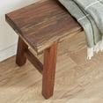 thumbnail image 6 of DecMode Wood Handmade Natural Bench, Brown, 6 of 14