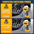 thumbnail image 2 of Cordless Air Compressor for 20V Lithium-Ion Batteries DCB206 DCB181 with Digital Pressure Gauge, 2 of 5