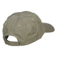 thumbnail image 4 of Low Battery Symbol Embroidered Cotton Cap - Olive OSFM, 4 of 5