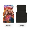 thumbnail image 2 of Fotbe Oil Paintings of Elephants Juego de 4 Tapetes para Auto con Estampado – Alfombrillas de Goma Reforzada, Diseño Antideslizante, Protección para Todo el Año – Vehículos, Autos, Camionetas y SUVs, 2 of 7